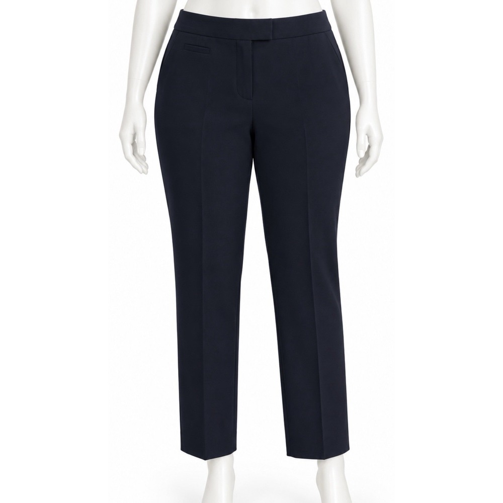 INVESTMENTS Women's Navy Pants Slacks Cropped 16PS Petite Classy Polished